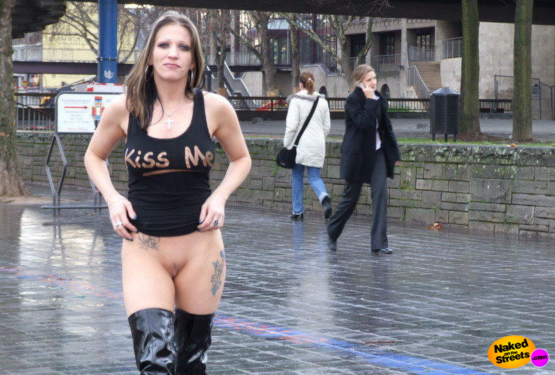 Naked on the street pussy that fat teen