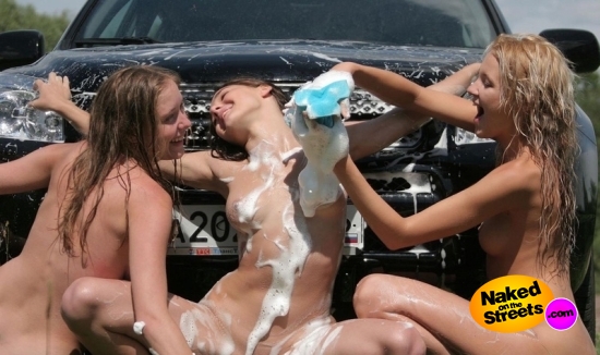 Naked car wash