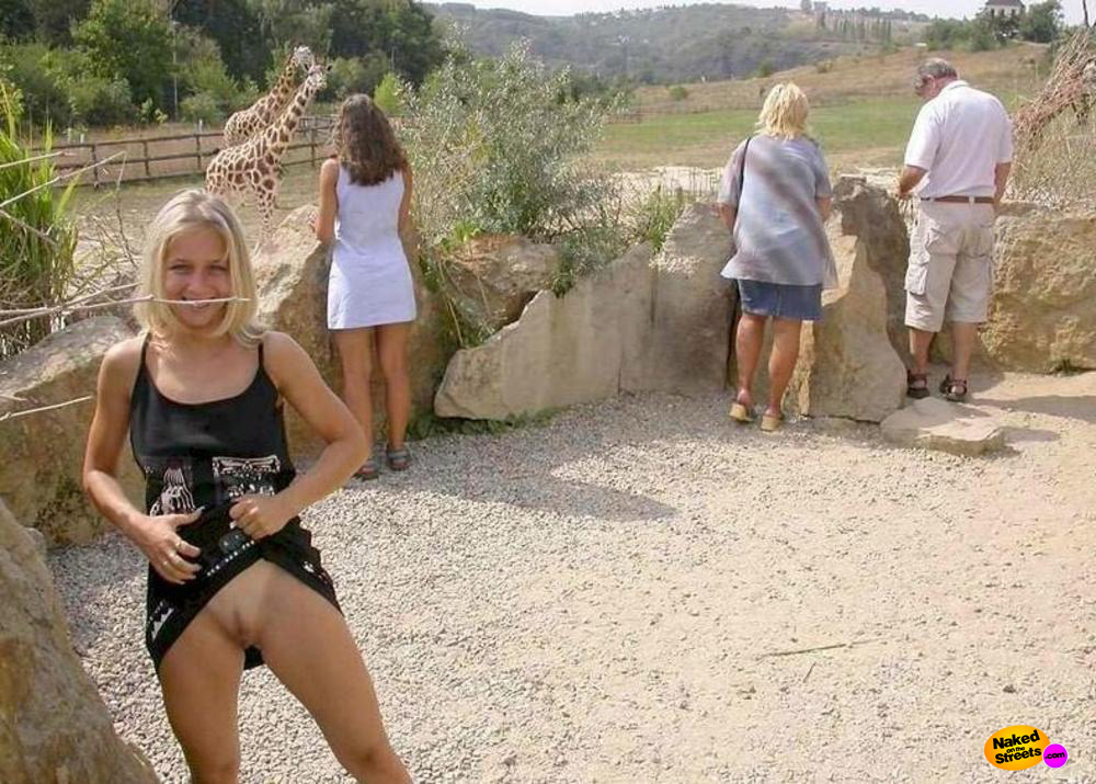 I wonder if that giraffe will fit in her pussy