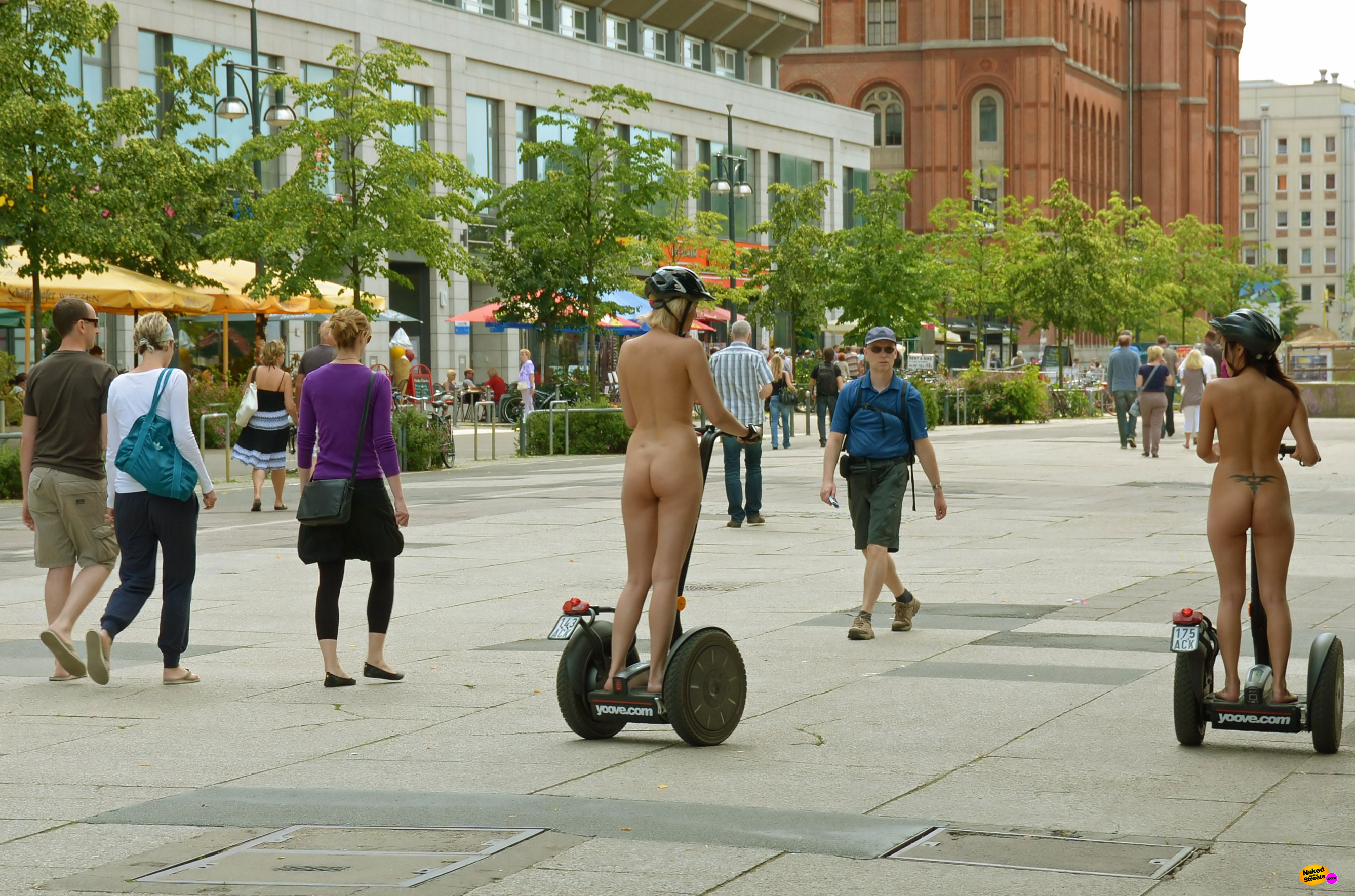 Taking your clothes off allows for perfect segway driving