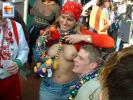 Sweet amateur girl shows off her nice tits at Mardi Gras