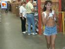 Mexican hottie shows her titties at Wall Mart