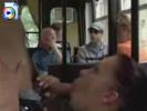 Naughty girl sucks dick in a fully crowded bus