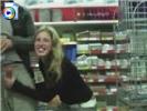 Dirty amateur sucks cock in the supermarket