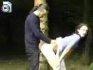 Kinky amateur couple fuck like rabbits in the woods