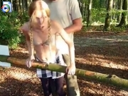 Tiny hitchhiking girl gets raped in forest