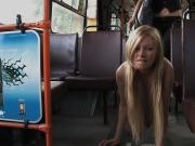 Submissive girl fucked hard in public bus (Galleries)