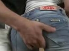 Asshole gropes strange girl's ass