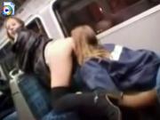 Girls get paid to eat pussy on the subway
