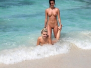 Naked fun in the sea (Galleries)