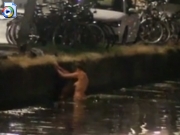 Dutch couple fucks in canal