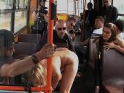 Submissive girl fucked hard in public bus (Galleries)