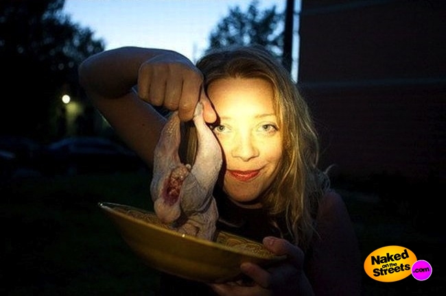 Fucking raw chicken in supermarket