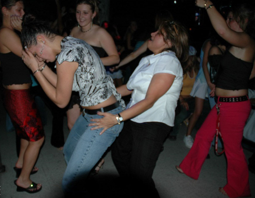 Stupid drunk co-eds acting like total sluts at a party 