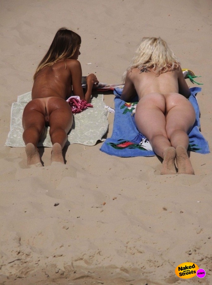 Nude girls on the beach