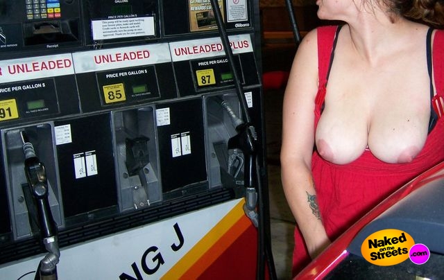 Horny girls pumping your gas naked
