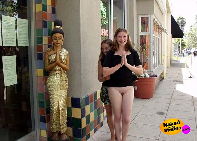 Cute teens naked in public