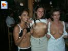 Three hot teens show off their titties