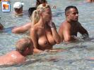 Big boobed blonde spotted at public beach