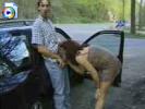 Exhibitionist dutch couple fuck by the side of the road