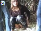 Hot teen girl pisses outdoors