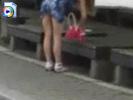Crazy dude undresses girls in public