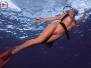 Nude scuba diving