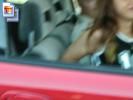 Horny amateur bitch in a car flashing tits and ass (Galleries)