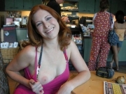 Tits exposed in public (Galleries)