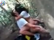 Teens skipping class to fuck in the forest