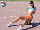 Sexy young chick flashes while playing basketball (Galleries)