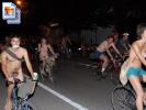 Group of naked people ride their bikes in the nude at night (Galleries)