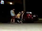 Drunk rednecks fuck while everyone's watching