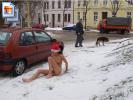 Thin chick walks around naked on the streets 4  (Galleries)