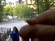 Public masturbation to women walking by