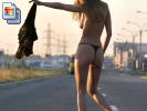 Hottest girl ever apparantly slipped and fell on the road  (Galleries)