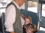 Getting naughty on the bus (Galleries)