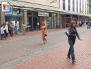 Crazy blonde slut walks through town wearing nothing at all (Galleries)