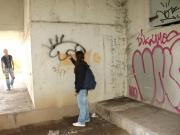 Teen gets busted spraying graffiti by her stepbrother (Galleries)