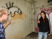 Teen gets busted spraying graffiti by her stepbrother (Galleries)